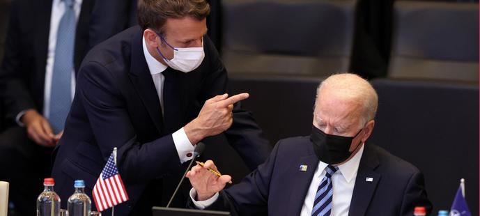 Ucrania: Macron se desmarca de Biden