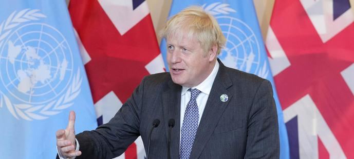 Boris Johnson en la Asamblea de la ONU.