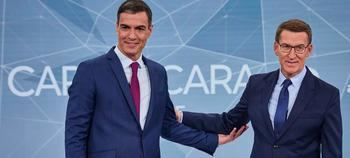 Feijóo ganó un debate inútil ante un Sánchez presa de los nervios