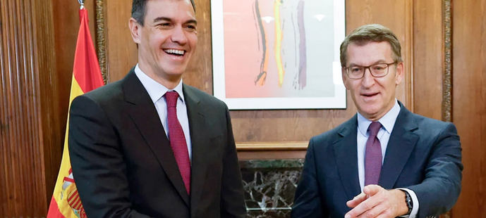 Los inútiles combates a puñetazos entre Sánchez y Feijóo