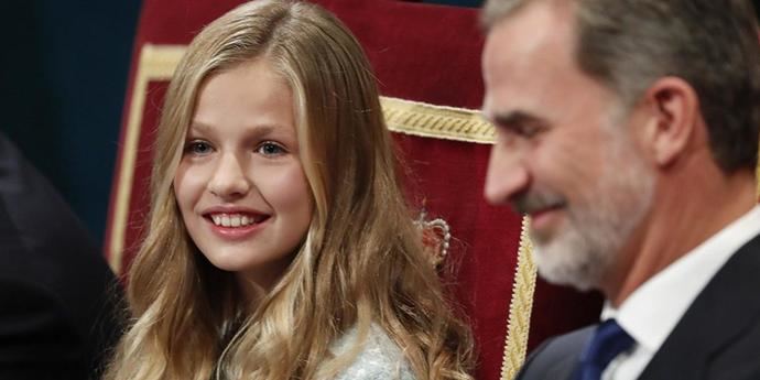 Leonor y su padre Felipe VI