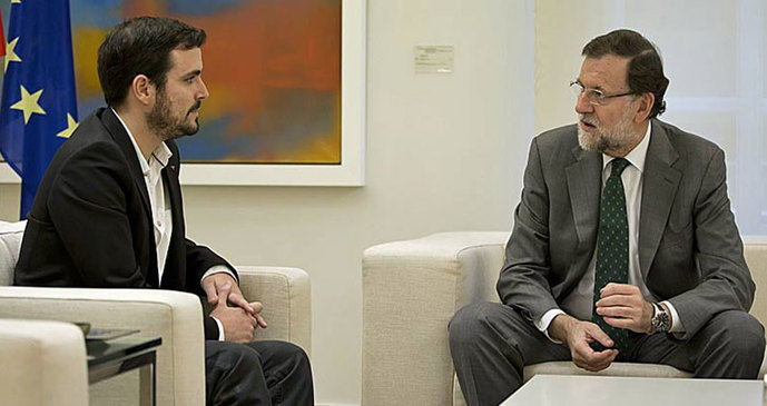 Garzón (IU) dice no al pacto de Estado de Rajoy sobre Cataluña: No quiere participar en ningún 'teatro'