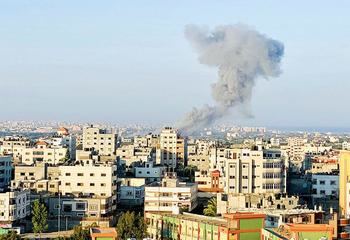 Ataque aéreo israelí en la Franja de Gaza el 28 de agosto de 2020 