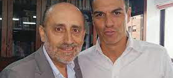 José Angel Hierro y Pedro Sánchez.