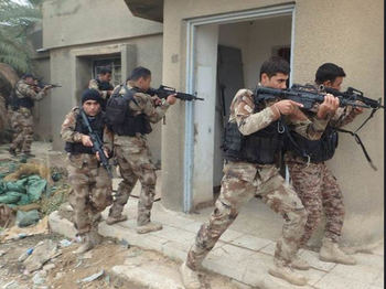 Adiestramiento de soldados iraquíes por el Ejército español.