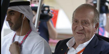 Juan Carlos I en Abu Dabi.