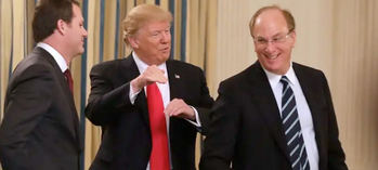 Larry Fink, con ayuda de Botín y Sánchez Galán demuestra a Feijóo que España va muy bien