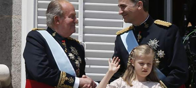 Leonor y su padre Felipe VI.