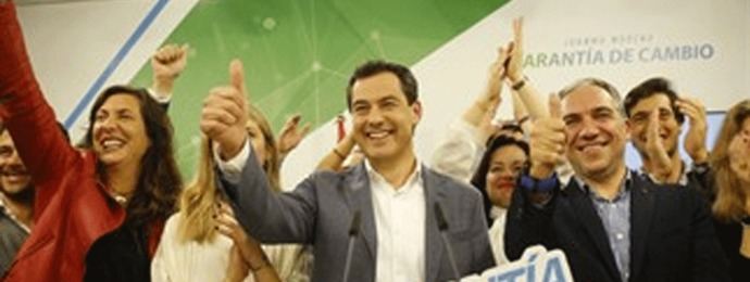 La derecha gana con comodidad y echa al PSOE del poder andaluz