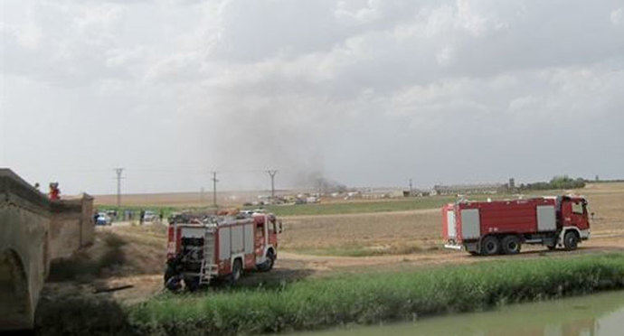 Los bomberos buscan más restos humanos en la pirotecnia de Zaragoza