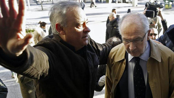 Rato, insultos en su tercer peregrinaje al juzgado por irregularidades en su patrimonio