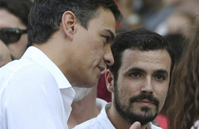 Sánchez y Garzón, primer acuerdol para la investidura