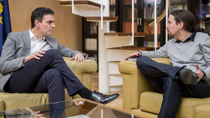 Sánchez se reunirá con Iglesias, pero se niega a hablar de 'sillones'