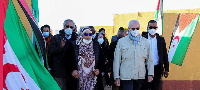 Steffan de Mistura en el Sahara, enviado especial del secretaria general de la ONU.